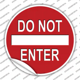 Do Not Enter Novelty Circle Sticker Decal