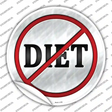 Diet Novelty Circle Sticker Decal