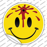 Bullet Smile Novelty Circle Sticker Decal