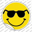 Shades Smile Novelty Circle Sticker Decal