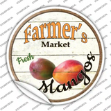 Farmers Market Mangos Novelty Circle Sticker Decal