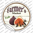 Farmers Market Figs Novelty Circle Sticker Decal