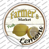 Farmers Market Lemons Novelty Circle Sticker Decal