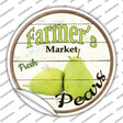 Farmers Market Pears Novelty Circle Sticker Decal