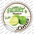 Farmers Market Limes Novelty Circle Sticker Decal