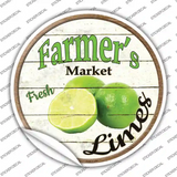 Farmers Market Limes Novelty Circle Sticker Decal