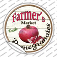 Farmers Market Pomegranates Novelty Circle Sticker Decal