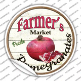 Farmers Market Pomegranates Novelty Circle Sticker Decal
