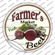 Farmers Market Beets Novelty Circle Sticker Decal
