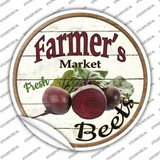 Farmers Market Beets Novelty Circle Sticker Decal