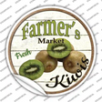 Farmers Market Kiwis Novelty Circle Sticker Decal