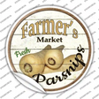 Farmers Market Parsnips Novelty Circle Sticker Decal