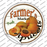Farmers Market Apricots Novelty Circle Sticker Decal
