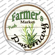 Farmers Market Rosemary Novelty Circle Sticker Decal