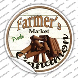 Farmers Market Cinnamon Novelty Circle Sticker Decal