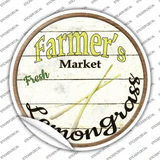 Farmers Market Lemongrass Novelty Circle Sticker Decal