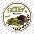 Farmers Market Cardamon Novelty Circle Sticker Decal