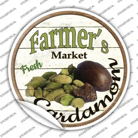 Farmers Market Cardamon Novelty Circle Sticker Decal