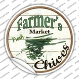 Farmers Market Chives Novelty Circle Sticker Decal