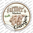 Farmers Market Ginger Novelty Circle Sticker Decal