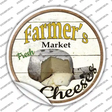Farmers Market Cheeses Novelty Circle Sticker Decal