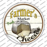 Farmers Market Cheeses Novelty Circle Sticker Decal