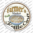 Farmers Market Kettle Corn Novelty Circle Sticker Decal