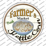 Farmers Market Kettle Corn Novelty Circle Sticker Decal