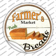 Farmers Market Breads Novelty Circle Sticker Decal