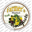 Farmers Market Bouquets Novelty Circle Sticker Decal
