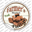 Farmers Market Fudge Novelty Circle Sticker Decal