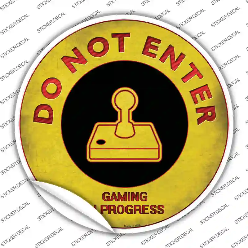 Do Not Enter Atari Novelty Circle Sticker Decal