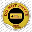 Do Not Enter NES Novelty Circle Sticker Decal