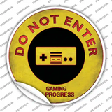 Do Not Enter NES Novelty Circle Sticker Decal