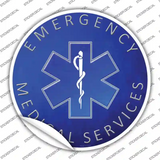 Emergency Medical Services Novelty Circle Sticker Decal