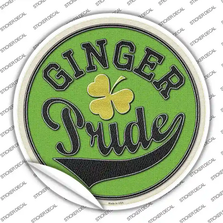 Ginger Pride Novelty Circle Sticker Decal