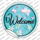 Welcome Novelty Circle Sticker Decal