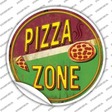 Pizza Zone Novelty Circle Sticker Decal