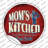 Moms Kitchen Novelty Circle Sticker Decal