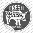 Fresh Smoked Bacon Novelty Circle Sticker Decal