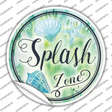 Splash Zone Novelty Circle Sticker Decal