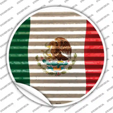 Mexico Flag Novelty Circle Sticker Decal