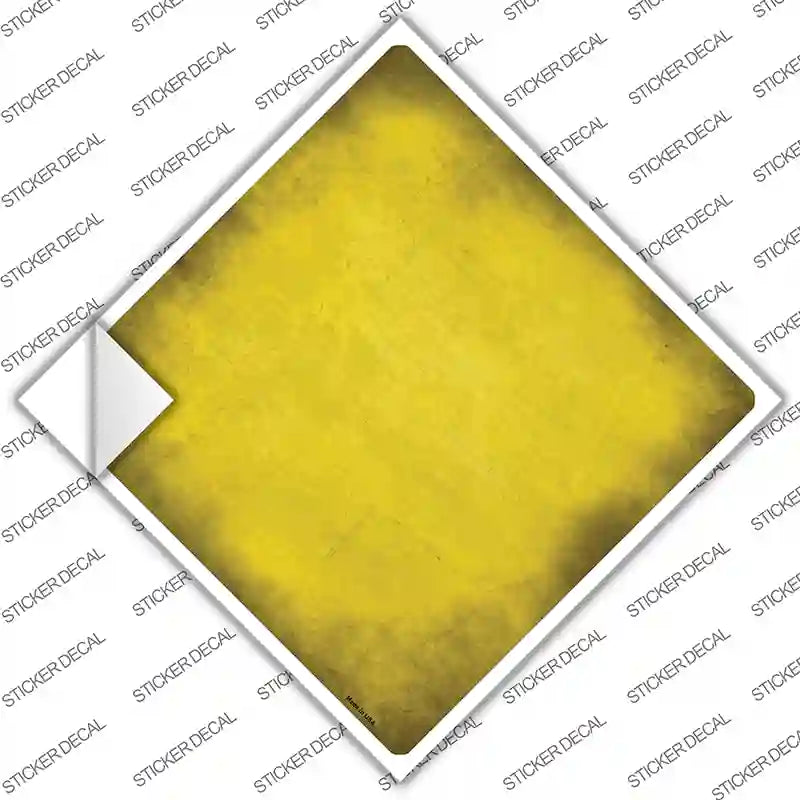 Yellow Oil Rubbed Novelty Diamond Sticker Decal