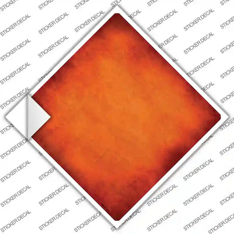 Orange Oil Rubbed Novelty Diamond Sticker Decal