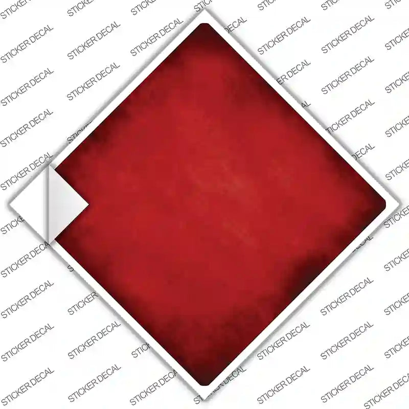 Red Oil Rubbed Novelty Diamond Sticker Decal