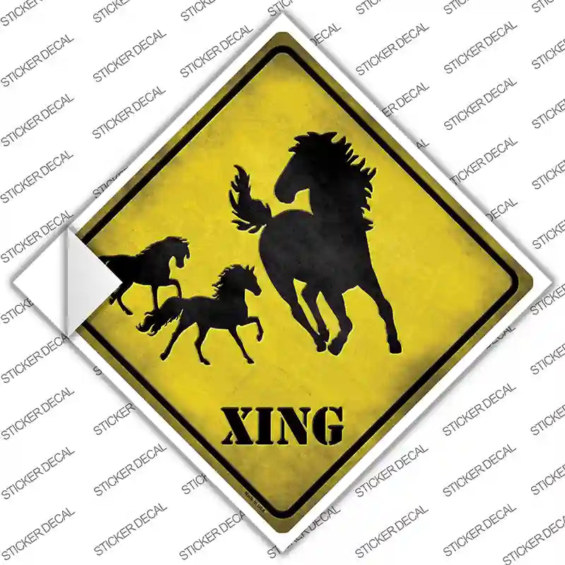 Horse Xing Novelty Diamond Sticker Decal