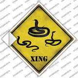 Snakes Xing Novelty Diamond Sticker Decal