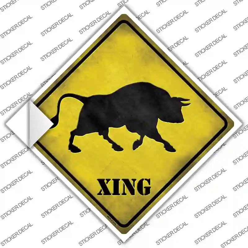 Bull Xing Novelty Diamond Sticker Decal