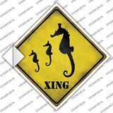 Seahorse Xing Novelty Diamond Sticker Decal