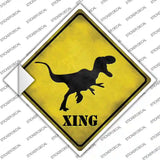 T-Rex Xing Novelty Diamond Sticker Decal